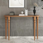 Konsolentisch im Landhausstil - rustikaler Eingangstisch aus Holz f&uuml;r Wohnzimmer, Flur und Foyer - schmaler, langer Sofatisch (braun, 31,5 x 31,5 Zoll) - perfekt als Dekoration f&uuml;r Eingangsb