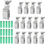 hankekaart 15 St&uuml;ck Lichterketten-Aufh&auml;nger-Haken, LED-Lichtstreifenhalter f&uuml;r 8 x 13 mm breite Streifen, Edelstahl-Kordel-Organizer zum Aufh&auml;ngen von Weihnachtslicht-Wand-Kabel-Lichterketten