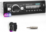 Hikity DAB+/DAB autoraadio 1 DIN Bluetoothi k&auml;ed-vabaduse komplekt MP3 m&auml;ngija toetus mobiiltelefonide laadimiseks FM autoraadio Bluetoothiga