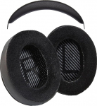 AHG Upgrade Asendus H&uuml;briid Cloud Stinger k&otilde;rvapadjad ja peapaela kate, mis &uuml;hildub Kingston HyperX Cloud Stinger peakomplektiga Premium Protein Leather ja Velour paks AHG FlexiSoft Foam