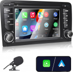 Liulbobu autoraadio Audi A3 2003-2012, S3 2006-2012, RS3 2011-2012 &uuml;hilduv Carplay Android auto, 7-tolline puuteekraan koos raadio Bluetooth/FM/AM/USB/DSP/RDS/SWC/Mikrofon/ s&otilde;idukipildi tagasiminekuga