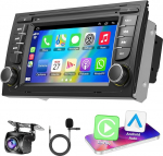Android 13 autoraadio Audi A4 S4 RS4 2002-2008 juhtmevaba CarPlay & Android Car, 2+32GB 7-tolline IPS HD autoraadio koos GPS WiFi tagurduskaameraga SWC Bluetooth 5.2 h&auml;&auml;ljuhtimine FM Mirror Link DSPga