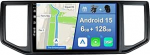[6GB + 128GB] Android 14 autoraadio VW Amarok Crafter Van Man (2016-2021)-[Integreeritud CarPlay/Android Car/DSP/GPS]-9-tolline IPS 2.5D kaamera + MIC-DAB/peeglilink/Bluetooth 5.0/360 kaamera