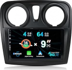 2 DIN Android 14 autoraadio stereo Renault Dacia Logan 2 Sandero 2012-2017-GPS/Carplay/DSP/Bluetooth/WIFI-4G+64G jaoks