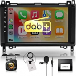 DAB+ 8 Core 4 + 64G autoraadio Mercedes Benz A-klassi W169 B-klassi W245 W639 Vito W639 Viano W906 Sprinter 9-tolline raadio traadita Carplay Android autode peeglilink Bluetooth WiFi GPS FM/RDS/EQ/HiFi
