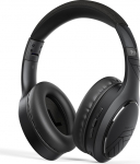 PowerLocus P19 Bluetooth k&otilde;rvaklapid, traadita k&otilde;rvaklapid mikrofoniga, 70 tundi m&auml;nguaega, Hi-Fi Deep Bass, kokkupandavad k&otilde;rvaklapid iPadile/Mobiiltelefonidele/Laptopile/PC-le (must/halli)