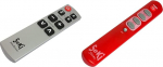Seki Medium &otilde;ppiv universaalne kaugjuhtimispult h&otilde;bedane ja &otilde;huke punane &otilde;ppiv universaalne kaugjuhtimispult suurte nuppudega eakatele + lastele