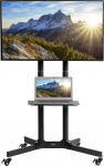 'Vivo Trolley LCD LED Plasma Flat Panel TV Stand w/Wheels kuni 32 "kuni 65 Paddling TV03E)