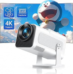 4K projektori tugi auto keystone kaasaskantav mini projektor 25000 luumenit Full HD 1080P Native TOPTRO 270&deg; p&ouml;&ouml;ramine kodukino projektor mini projektor TV Stick mobiiltelefoni WiFi Bluetooth