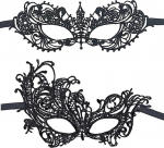 BEHAHAI Seksikas maskid, Lady Girl Lace Eye Mask Masquerade Ball Masks Black Lace Masquerade Mask Half Face Venetian Lace Mask for Women Elegant Prom Halloween Masquerade Party