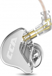 CCA CRA In-Ear Monitor k&otilde;rvaklapid, Ultra Thin Membrane, d&uuml;naamiline juht, IEM k&otilde;rvaklapid, selge heli ja s&uuml;gav bass, Audiophiles (valge, ilma mikrofonita)