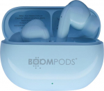 Boompods Echobuds In-Ear Bluetooth k&otilde;rvaklapid - juhtmevabad k&otilde;rvaklapid mikrofoniga, 19 tundi m&auml;nguaega ja laadimiskarp, IPX4 veekindel, TWS m&uuml;rasummutusega k&otilde;rvaklapid, taevasinised