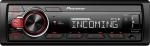 Pioneer MVH-330DAB-AN 1DIN autoraadio RDS ja DAB+, USB, AUX sisend, Bluetooth, madal paigalduss&uuml;gavus, sisaldab DAB-antenni