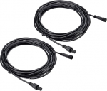 PATIKIL 16.4ft 3 Pin pikenduskaabel, 2 Pack 22AWG veekindel IP67 mees- ja emaspea LED ribade jaoks, must