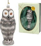 Dekohelden24 Lauschaer j&otilde;ulukuusekaunistus Limited Edition puhutud lumest &ouml;&ouml;kulli figuur, k&auml;sitsi kaunistatud, 17 cm k&otilde;rgune.