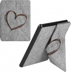 kwmobile vildist &uuml;mbris, mis &uuml;hildub Amazon Kindle Paperwhite 11. p&otilde;lvkond 2021 - E-lugeri &uuml;mbris koos aluse funktsiooni magnetilise sulgemisega - tumepruun s&uuml;damehari