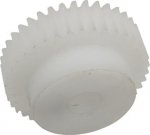 GTPBAO 1 Piece Plastic 0.8 Module 58 Teeth Spur Gear with Step 0.8 m 58 Teeth Straight Teeth 48 mm Diameter 15 mm Thick Cylindrical Gear Steering Hardware (4 mm)