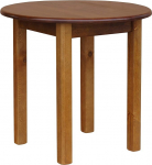 k koma Round Pine Dining Table Kitchen Table Dining Table Solid Restaurant Oak (70 cm)