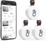 Bluetooth termomeeter, temperatuuri ja niiskuse m&otilde;&otilde;tja koos rakenduse ja andmesalvestusega, digitaalne temperatuuri ja niiskuse andur koju, kasvuhoonesse, veinikeldrisse, 3 tk.