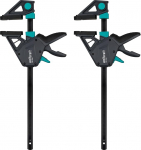 wolfcraft 2 Pro Max 8666060 &Uuml;he k&auml;ega klambrid 250 kg kinnitusj&otilde;ud k&otilde;rgeimatele professionaalsetele n&otilde;udmistele K&otilde;rge hoidev&otilde;ime 300 mm vahedega Made in Europe