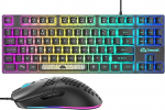 UK Layout 80% Gaming klaviatuur ja hiir Wired RGB mehaaniline Feel klaviatuur + 6400 reguleeritava DPI m&auml;nguhiir valgustusega klahvikate PS4 PS5 Xbox PC s&uuml;learvuti MAC (sinine)