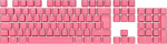 Corsair PBT Double-Shot PRO Keycap Mod Kit (Double-Shot PBT klahvikorkid, standardne alumise rea &uuml;hilduvus, tekstureeritud pind, 1,5 mm paksud seinad taustvalgustatud kirjaga, O-r&otilde;ngaga summutid kaasas) Rogue Pink