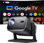 Aurzen Boom Mini 4-in-1 nutiprojektor koos Google TV-ga, 4K toetab kodukino- ja v&auml;liprojektorit, 20W DoIby audio, 500 ANSI projektor, ToF autofookus ja keystone korrektsioon, WiFi/Bluetooth/Mobiilne