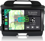[DAB-4G+64G] Android 13 autoraadio Kia Sportage (2010-2015)-[Integreeritud DAB+/CarPlay/Android Car/DSP/GPS]-9-tolline IPS 2.5D puuteekraan MIC+kaamera USB/MirrorLink/rooliratas