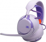 JBL Quantum 650 traadita Bluetooth m&auml;ngukomplektid JBL Quantum Room Soundiga, m&uuml;rasummutusmikrofon, USB-C kaabel, 45-tunnine aku, vahetatavad osad ja multiplatvormikompatientsus, lilla v&auml;rviga