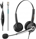 Wantek telefonikomplektid mono, m&uuml;ravastase mikrofoniga, helitugevuse reguleerimine, k&otilde;nekeskuse k&otilde;rvaklapid lauatelefonidele ShoreTel Polycom NEC Nortel Norstar Meridian Siemens ROLM