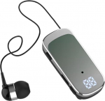 Traadita Bluetooth-kuuldeaparaat mikrofoniga, Bluetooth, k&auml;ed-vabad k&otilde;ned, &uuml;he k&otilde;rvaklapiga t&ouml;&ouml;k&otilde;rvaklapid, sinihamba k&otilde;rvaklapid, juhtmega mikrofoniga, klambriga k&otilde;rvaklapid, sisset&otilde;mmatavad k&otilde;rvaklappide jaoks