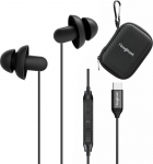 Hearprotek 2 paari Sleep K&otilde;rvaklapid, USB C k&otilde;rvaklapid mikrofoniga Silikoonist m&uuml;raisolatsiooniga C-t&uuml;&uuml;pi k&otilde;rvaklapid Android-telefonidele, ideaalsed magamiseks, norskamiseks, l&otilde;&otilde;gastumiseks