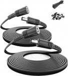 Itramax DC pikenduskaabel 12 V 9 m Pack of 2, lame 5,5 mm x 2,1 mm 22 AWG toitejuhtme pikendus, 5521 12 Volt pistikupesa pistikupesa toitejuhe turvakaamerale, Eufy, TP-Link Tapo, 5 V 6 V 9 V