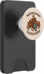 Lustige Western-Weihnachts-Cowboy-Weihnachtsmann-Grafik PopSockets PopWallet f&uuml;r MagSafe
