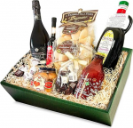 Delikatesside kinkekorv IL MEGLIO D'ITALIA koos valitud Itaalia eriroogadega Prosecco/Oliivi&otilde;li/Pasta/Dessertiga