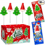 J&otilde;ululollipopsid - individuaalselt pakitud, j&otilde;uluvana m&uuml;ts ja puu Lollipop - v&auml;rvilised punased ja rohelised kujundused ja maitsvad j&otilde;ulukommid sukapaaride t&auml;itmiseks, peo soodustusteks.