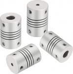 hankekaart Flexible Kupplungen, 2 mm kuni 6,35 mm, Gelenkverbinder aus Aluminiumlegierung, flexible Wellenkupplungen, Motorkupplung f&uuml;r 3D-Drucker, CNC-Maschine, Motorf&uuml;hrung, DIY-Encoder D16 x L 23