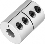 hankekaart 9 kuni 12 mm Wellenkupplung, 45 mm pikkus, 32 Durchmesser, Klemmwellenkupplung, Aluminiumlegierung, Gelenkverbinder, Schrittmotor-Kupplung f&uuml;r 3D-Drucker, CNC-Maschinen, DIY-Encoder