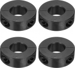 hankimise kaart 4 x Double Split Shank Collars 16mm Bore Kaheosaline Tension Collar 35mm OD 12mm paksus Carbon Steel Lock Collar Clamp koos komplektkruvidega (must oksiid)