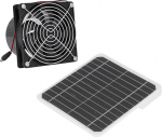 Solar Powered Fan, Solar Attic Fan, Solar Fans for Home with Protective Net, 50W 12V, 6.5" Solar Panel Extractor Fan Kit for Greenhouse