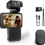 ORDRO M3 Pocket Camcorder, Vlogging kaamera 3,5-tollise p&ouml;&ouml;ratava puuteekraaniga & 5K/30fps video, 3250 mAh pikk vastupidavus, &ouml;&ouml;n&auml;gemise funktsioon, aegluubi funktsioon, v&auml;ike videokaamera fotograafia, YouTube jaoks