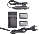 DSTE&reg; (2 tk) NP-FW50 asendusaku ja DC107E reisilaadija &uuml;hildub Sony Alpha 7 a7 7R a7R 7R II a3000 a6000 a6100 a6300 a6400 a6500 NEX-3N NEX-6 NEX-7 NEX-F3 SLT-A3 3 SLT-A 35 EUga.