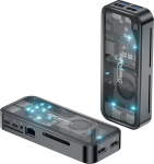 DreamQuest Mini PC Stick Windows 11 Pro, Intel N95 (kuni 3,4 Ghz) 12GB LPDDR5 1TB M.2 SSD Micro Computer Desktop PC Stick, Dual HDMI + Type C (10Gbps) / WiFi 6/Bluetooth 5.3 USB 3.2 koju/kontorisse