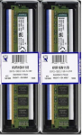 Kingston ValueRAM KVR16N11/8 16GB (2&times;8GB) DDR3-1600MHz (PC3-12800) CL11 240-pin DIMM lauaarvuti m&auml;lukomplekt - &uuml;hildub DDR3-1333MHz (PC3-10600) m&auml;luga.