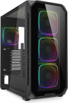 Sharkoon AK5G RGB Must, ATX PC-kapp