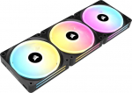 Corsair iCUE LINK QX120 RGB 120 mm Magnetic Dome RGB ventilaatori kolmikventilaatori stardikomplekt koos iCUE LINK s&uuml;steemikeskusega - must