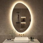 S'bagno Bluetooth Vannitoa peegel LED-valgustitega 60 x 90 cm LED-vannitoa peegel udususe eemaldamise funktsiooniga 3000-6500K timmitav valgus IP44 LED-vannitoa peegel m&auml;luga horisontaalne/vertikaalne