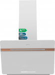 Cecotec Bolero Flux DT 607500 seinapliit Matt valge A+++. 60 cm, 717,2 m&sup3;/h, BLDC-mootor, puutepaneel, viipekontroll, topeltbooster, &otilde;hupuhastus, rakenduse juhtimine, LED, s&uuml;sinikufilter kaasa arvatud