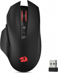 Redragon M656 Gainer Wireless Gaming Mouse, 4000 DPI 2.4Ghz hiir 5 DPI tasemega, 7 makroklahvi, punane LED taustvalgustus ja Pro tarkvara/ajami toetus, PC/Mac/Laptop jaoks