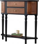 Foyer-Sofatisch Schmal Wohnzimmer Wand Retro Konsole Tisch Hause Massivholz Lagerung Vitrine